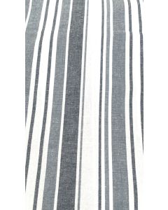 Blue Grey white cotton striped tablecloth 150x220 cm
