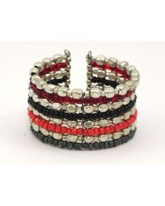 Red/black beaded bracelet 