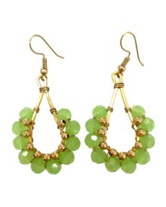 Fine glass beaded earrings
