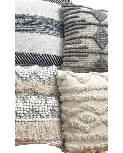 10 assorted woven cushions