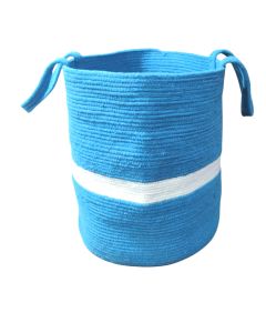 Mid blue children's basket 40x45 cm