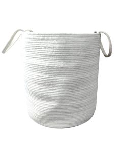 Cream children's basket 40 (W) x45 (H) cm