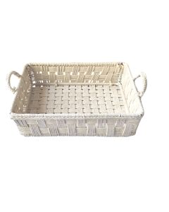 White woven basket38x30x10cm