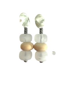 Resin /wood earrings 