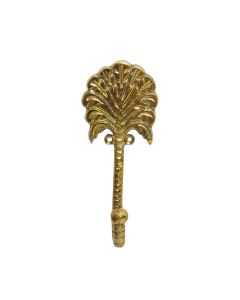 Brass plates palm tree hook