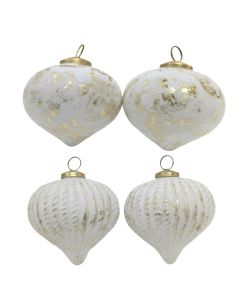 S/4 onion shaped glass hanging