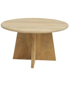 Light oak finish coffee table  70x70x41 (h) cm