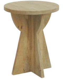 Light oak finish side table 40x40x51 (h) cm