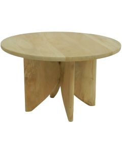 Light oak finish coffee table 70x70x40 (h) cm
