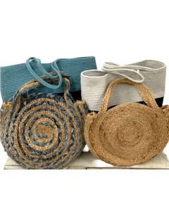 8 assorted jute bags ($12.50 each)