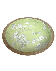 Salad bowl green design 25x7cm