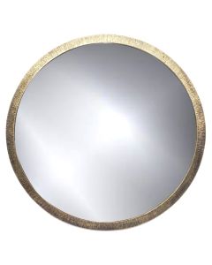 Round brass mirror 60x60cm