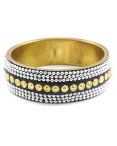 Brass /silver metal bangle