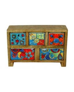 5 drawer chest 25x17x9cm