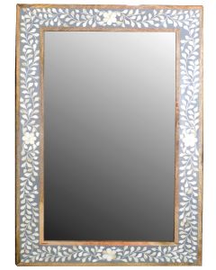 Grey/white bone mirror 60x90/45x75 cm