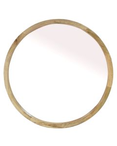 Round mirror natural finish 60x60 frame / 58x58 glass cm 