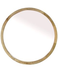 Round mirror natural finish 70x70 frame / 66x66 glass cm