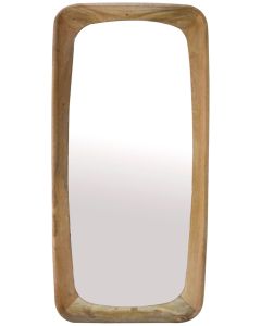 Rectangular wood mirror 57 (w) x120 (h) cm