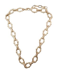 Gold finish chain necklace 